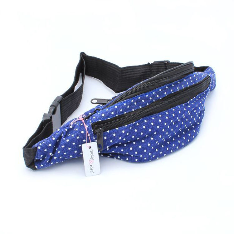 Picture of 7415 / 4155 POLKA DOT FABRIC BUM BAG